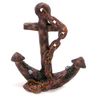 Produktbild von Aqua Della Aquariumdekoration Anker Figur und Höhle Braun 22 cm für Zierfische