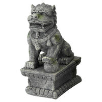 Produktbild von Aqua Della Aquariumdekoration Balinesischer Drache Figur und Höhle in Grau