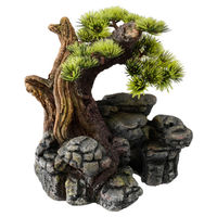 Produktbild von Aqua Della Aquariumdekoration Bonsai Kunstpflanze Grün S/M