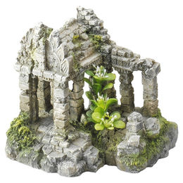 Aqua Della Aquariumdekoration Brick Gate Figur und Höhle Grau für Zierfische – Bild 1 von 4