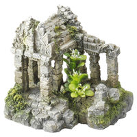 Produktbild von Aqua Della Aquariumdekoration Brick Gate Figur und Höhle Grau für Zierfische