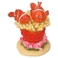 Produktbild von Aqua Della Aquariumdekoration Clownfisch mit Anemone Figur und Höhle für Meerwasser