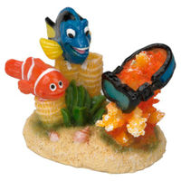 Produktbild von Aqua Della Aquariumdekoration Clownfisch und Paletten-Doktorfisch Figur und Höhle für Süßwasser und Meerwasser