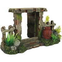 Produktbild von Aqua Della Aquariumdekoration Figur und Höhle für Zierfische in Grün und Braun