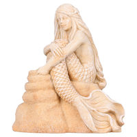 Produktbild von Aqua Della Aquariumdekoration Figur und Höhle Meerjungfrau Ariel in Beige