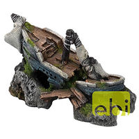 Produktbild von Aqua Della Aquariumdekoration Figur und Höhle Versunkenes Schiff Braun 20 x 10,5 x 12,5 cm