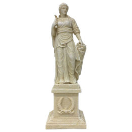 Aqua Della Aquariumdekoration Griechische Göttin Figur und Höhle aus Kunstharz in Beige für Zierfische – Bild 1 von 4