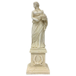 Aqua Della Aquariumdekoration Griechische Göttin Figur und Höhle für Zierfische in Beige – Bild 1 von 3