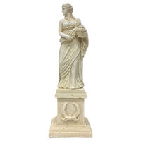 Produktbild von Aqua Della Aquariumdekoration Griechische Göttin Figur und Höhle für Zierfische in Beige