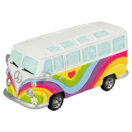 Aqua Della Aquariumdekoration Hippie Van Figur und Höhle aus Kunstharz bunt – Bild 1 von 2