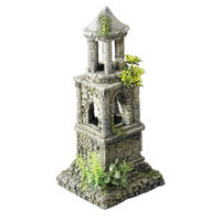 Produktbild von Aqua Della Aquariumdekoration Mausoleum Figur und Höhle für Zierfische Grau 14x13,5x30cm