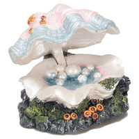 Produktbild von Aqua Della Aquariumdekoration Muschel mit Ausströmer aus Kunstharz für Süßwasserfische - 1 Stk.