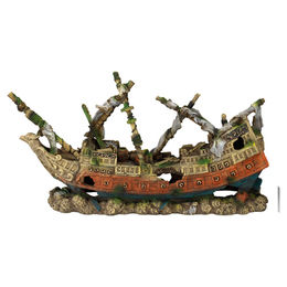 Produktbild von Aqua Della Aquariumdekoration Schiffswrack Galeon Wreck bunte Figur und Höhle XXXL