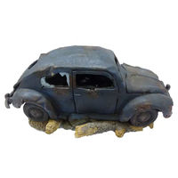 Produktbild von Aqua Della Aquariumdekoration VW Käfer Figur und Höhle Blau 34,5 x 16,9 x 13,5 cm aus Polyresin