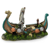 Produktbild von Aqua Della Aquariumdekoration Wikingerboot für Zierfische 26x11x17cm