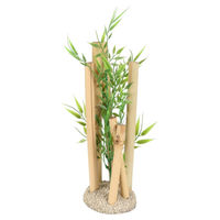 Produktbild von Aqua Della Bambusornament Aquariendekoration Figur und Höhle für Fische in Grün und Bunt Größe M