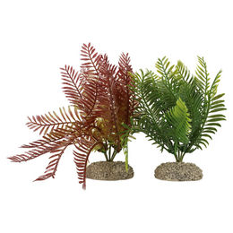 Aqua Della Bolbitis M Künstliche Aquariumpflanze aus flexiblem Kunststoff für Süßwasser Aquarien und Terrarien 17,5 cm – Bild 1 von 2