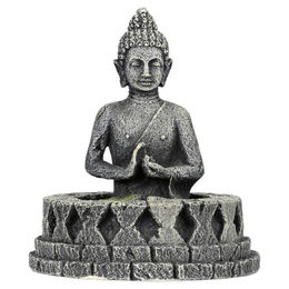 Aqua Della Boro Figur Aquariumdekoration als Höhle für Zierfische Grau 11x11x13cm – Bild 1 von 2