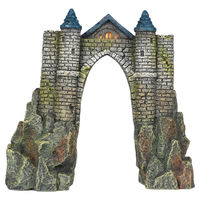 Produktbild von Aqua Della Camelot Schloss Aquariumdekoration Figur und Höhle in Grau