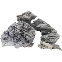 Produktbild von Aqua Della Canyon Aquariumdekoration aus Stein in Schwarz und Grau für Fische