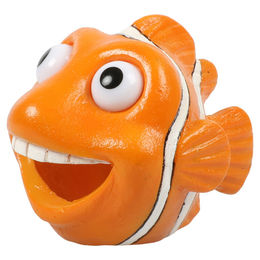 Produktbild von Aqua Della Clownfisch Figur und Höhle Orange für Süßwasser und Salzwasser Aquarium Dekoration