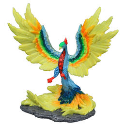 Aqua Della Dia de los Muertos Phönix Aquarium Figur und Höhle aus Kunstharz bunt 16,8x7,3x17,4cm – Bild 1 von 3