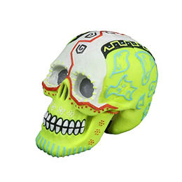 Aqua Della Dia de los Muertos Totenkopf Aquarium Dekoration Figur und Höhle für Fische Bunt – Bild 1 von 8