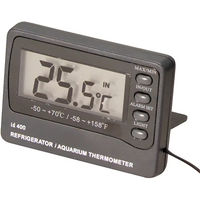 Produktbild von Aqua Della Digitales Thermometer mit Alarm für Fisch Aquarien aus Kunststoff in Schwarz