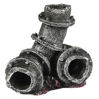 Produktbild von Aqua Della Eckstein Aquarium Dekoration aus Polyesterharz Grau 21x14x11 cm für Süßwasser und Salzwasser