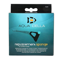 Aqua Della Ersatzschwämme für Algenschaber Schwarz mit orangefarbenem Clip für Aquarien 2 Stück – Bild 1 von 3