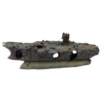 Produktbild von Aqua Della Flugzeugträger Aquarium-Dekoration Figur und Höhle für Zierfische 68x17,5x25cm