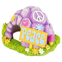 Produktbild von Aqua Della Hippie Höhle Aquariendekoration für Fische Bunt 13x11x8 cm