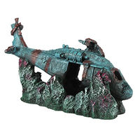 Produktbild von Aqua Della Korallenset Mini Figur und Höhle für Süßwasser und Salzwasser Aquarium in Türkis aus Polyesterharz