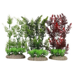 Aqua Della Künstliche Aquariumpflanze Elodea Densa aus flexiblem Kunststoff, bunt, 25 cm, für Fischaquarien und Terrarien - 25 cm – Bild 1 von 4