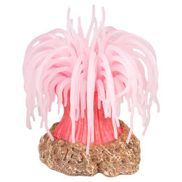 Aqua Della Kunstpflanze Anemone rosa Aquariendekoration für Fische – Bild 1 von 6