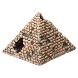 Produktbild von Aqua Della Maidum-Pyramide Aquariumdekoration als Figur und Höhle für Zierfische in Beige
