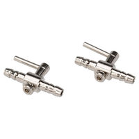 Produktbild von Aqua Della Metallabsperrhahn für Fisch-Luftschläuche 4/6 mm Silber 2 Stück