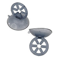 Produktbild von Aqua Della Mulmsauger Stern aus Kunststoff für Fische 9/12 mm Blau Transparent