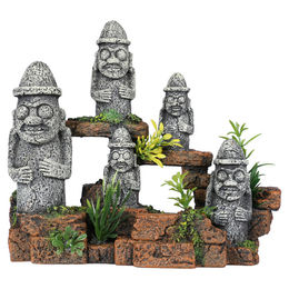 Aqua Della Oompa Loompa Aquariumdekoration Figur und Höhle für Zierfische Grau 17,5x8x15 cm – Bild 1 von 4