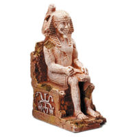Produktbild von Aqua Della Pharaos Kapra Aquariumdekoration Figur und Höhle für Süßwasser und Salzwasser Beige