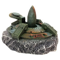 Produktbild von Aqua Della Raketenbasis Aquariumdekoration Figur und Höhle in Grau