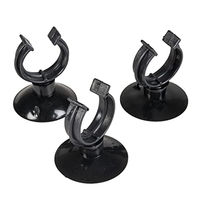 Produktbild von Aqua Della Saugnäpfe mit Clip für Aquarien 12/16 mm Schwarz 3 Stück