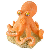Produktbild von Aqua Della Tintenfisch Aquarium Dekoration Figur und Höhle in Orange