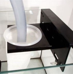 Produktbild von Aqua Inspiration DVH Hang on Halterung für Filterstrümpfe Schwarz aus Kunststoff für Rucksackfilter