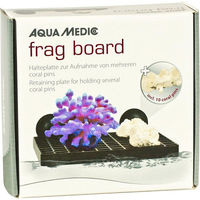 Produktbild von Aqua Medic Frag Board aus Keramik inklusive Halterung und 10 Coral Pins Schwarz 15x15cm für Meerwasser Korallen