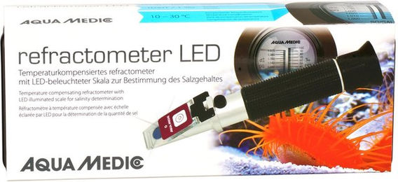 Produktbild von Aqua Medic Refraktometer LED Wassertester für Meerwasser Schwarz