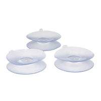 Produktbild von AQUA MEDIC rubber sucker twin Doppelsauger aus Gummi transparent 3 Stück für Aquarien