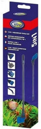 Aqua Nova 5-in-1 Aquarien Reinigungsset aus Edelstahl für Fische und Garnelen in Blau – Bild 1 von 8