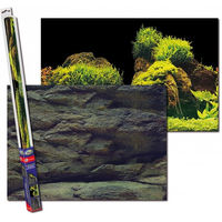 Produktbild von AQUA NOVA Aquarienrückwand Folie mit realistischer 3D-Optik für Fische in Grau aus Kunststoff