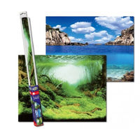 Produktbild von Aqua Nova Aquarium Rückwand Ocean Plants 100x50cm Meerwasser Deko für Fische